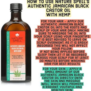 روغن مو و پوست سر نیچر اسپِل مدل Jamaican Black Castor and Hemp Oil Blend حجم 150 میل