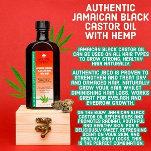 روغن مو و پوست سر نیچر اسپِل مدل Jamaican Black Castor and Hemp Oil Blend حجم 150 میل