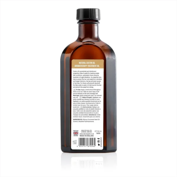 روغن درمانی کرچک نیچر اسپل مناسب مو و بدن 150میل
