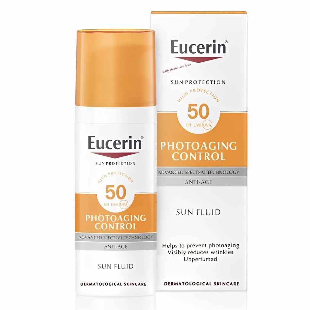 فلوئید ضد آفتاب ضد چروک اوسرین SPF50 مدل Anti-age حجم 50 میل