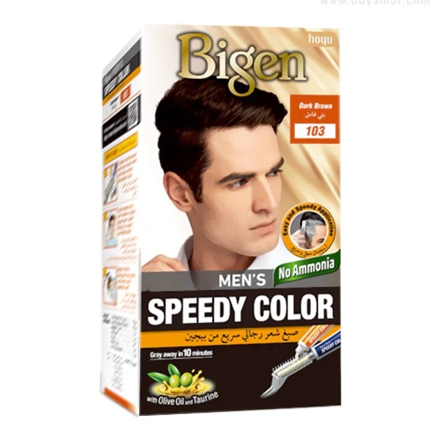 کیت رنگ مو بیگن سری Speedy Colour شماره 103 رنگ قهوه ای تیره 40میل