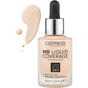 کرم پودر کاتریس Light Beige سری HD مدل Liquid Coverage شماره 10 حجم 30میل