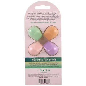 ست 4 عددی مینی اسفنج آرایشی اکوتولز EcoTools مدل Color Perfecting Minis