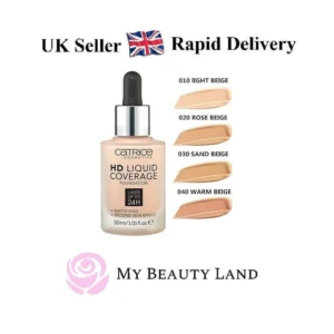 کرم پودر کاتریس سری HD مدل Liquid Coverage شماره 030 حجم 30میل