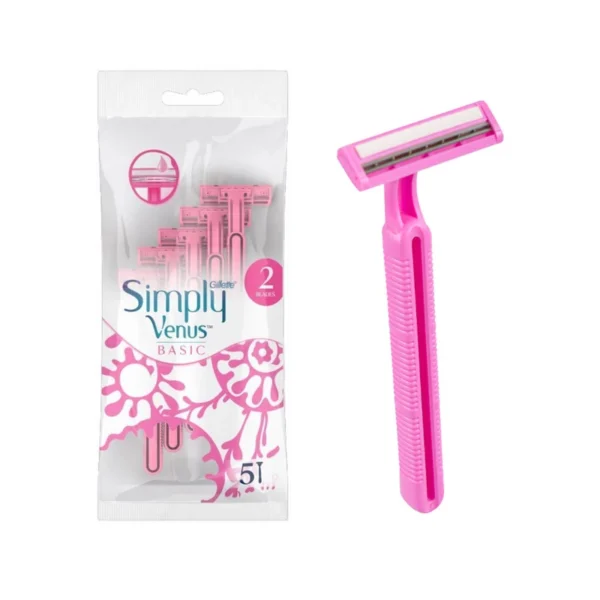 خود تراش ژیلت مدل simply venus بسته 5 عددی