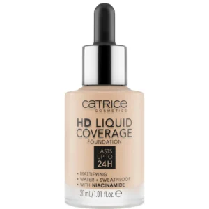 کرم پودر کاتریس Light Beige سری HD مدل Liquid Coverage شماره 10 حجم 30میل