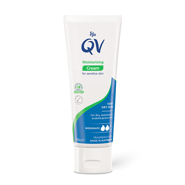 کرم مرطوب‌کننده QV مخصوص پوست حساس آبرسانی قوی 100گرم