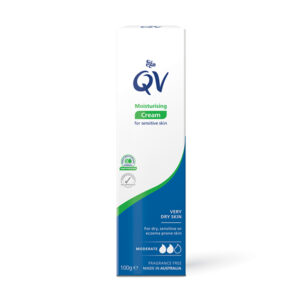 کرم مرطوب‌کننده QV مخصوص پوست حساس آبرسانی قوی 100گرم