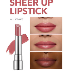 رژ لب جامد فلورمار مدل SHEER UP رنگ ROSY LUST شماره 011
