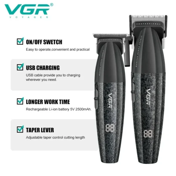 ست ماشین اصلاح حرفه‌ای وی جی آر مدل VGR V-640