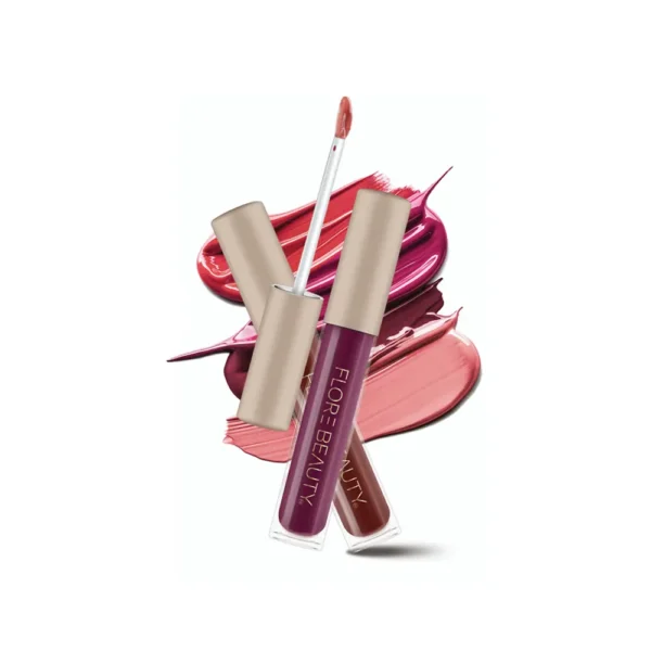 رژ لب مایع مات فلور بیوتی مدل STAY-ALL-DAY شماره SM03 رنگ کالباسی