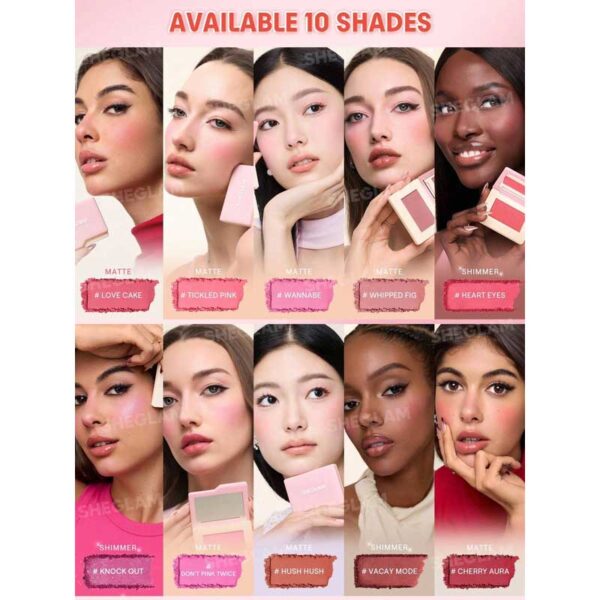 پالت رژگونه شیگلم Sheglam مدل Dream Touch Blush رنگ Tickled Pink 016