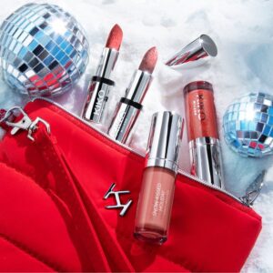 ست 4‌عددی رژ‌لب مینی کیف قرمز کیکو میلانو مدل Snow-Kissed