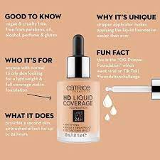 کرم پودر کاتریس سری HD مدل Liquid Coverage شماره 030 حجم 30میل