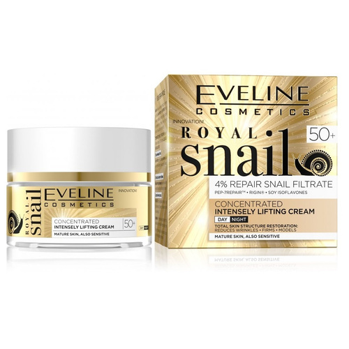 کرم ضد چروک رویال حلزون 50 + اولاین Eveline حجم 50 میل