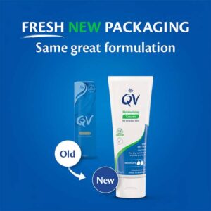کرم مرطوب‌کننده QV مخصوص پوست حساس آبرسانی قوی 100گرم