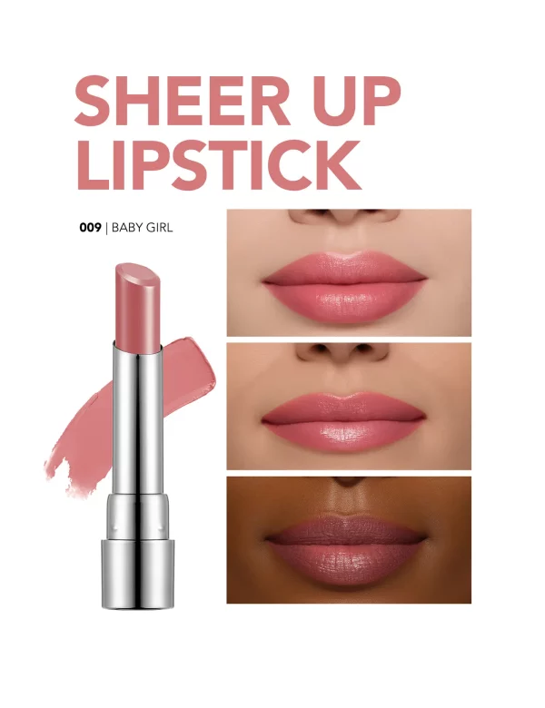 رژ لب فلورمار مدل SHEER UP شماره 009 رنگ BABY GIRL