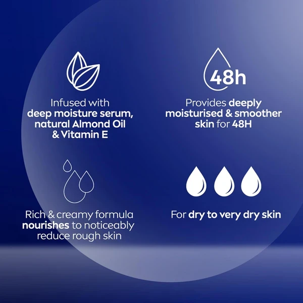 لوسیون بدن مغذی نیوا Nivea Nourishing حجم 400 میل