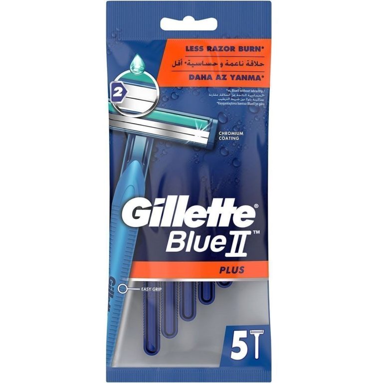 خود تراش ژیلت مدل Blue II Plus بسته 5 عددی