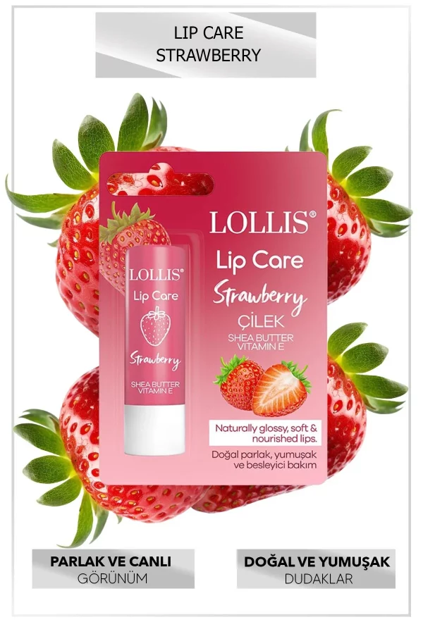 بالم لب توت فرنگی لولیس مدل Strawberry Lip Care