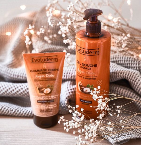 ژل دوش کرمی اولودرم حاوی روغن آرگان مدل Argan Divin حجم 500 میل