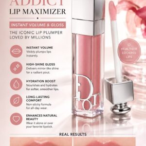 لیپ‌گلاس 038 Rose‌Nude دیور ادیکت ماکسی‌مایزر حجم 6ml