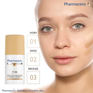 کرم‌پودر 02 SAND فارماسریز اینتنس با پوشش قوی و spf20 حجم 30میل