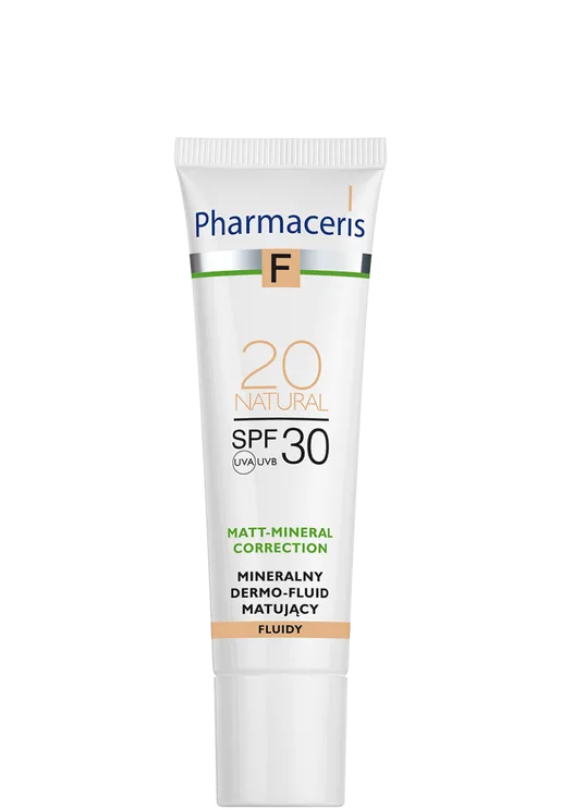 کرم‌پودر 020 NATURAL فارماسریز درموفلوئید معدنی و +SPF30 حجم 50میل 