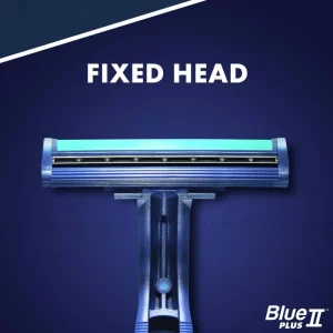 خود تراش دو لبه صابون‌دار ژیلت Blue II Plus بسته 6 عددی