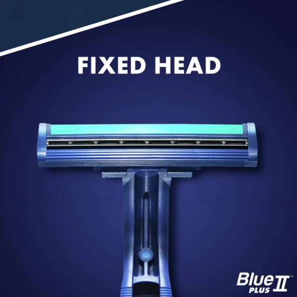 خود تراش دو لبه صابون‌دار ژیلت Blue II Plus بسته 6 عددی