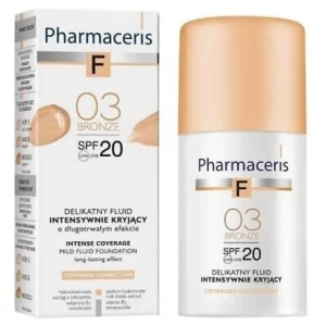 کرم‌پودر 03 BRONZE فارماسریز اینتنس با پوشش قوی و spf20 حجم 30میل