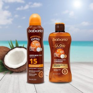 روغن برنزه کننده باباریا مدل Glow Effect حجم 200 میل