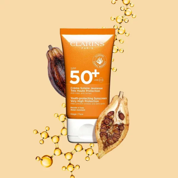 کرم ضد‌آفتاب یوث پروتکتینگ کلارنس SPF‌50 حجم 50 میل