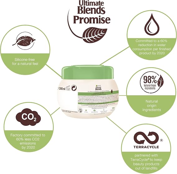 ماسک مو ماستی گارنیه مدل Ultimate Blends با عصاره شیر بادام 300 میل