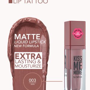 رژ لب مایع مات فلورمار مدل Kiss Me More شماره 003 رنگ Skin