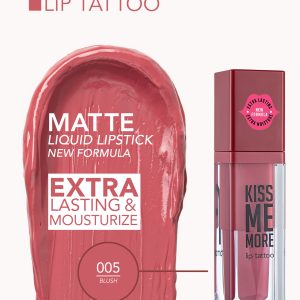 رژ لب مایع مات فلورمار مدل Kiss Me More شماره 005 رنگ Blush