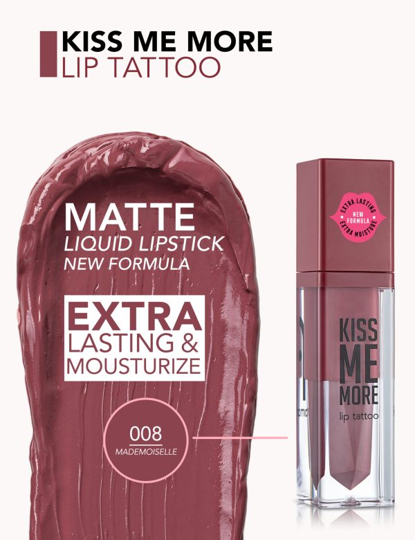 رژ لب مایع مات فلورمار Flormar مدل Kiss Me More شماره 008