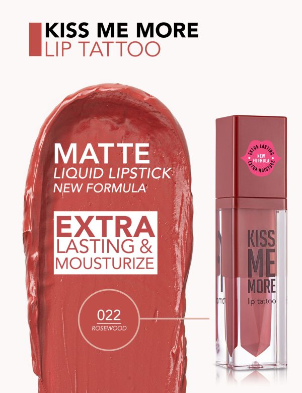 رژ لب مایع مات فلورمار Flormar مدل Kiss Me More شماره 022