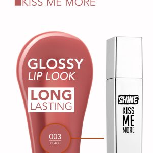 رژ لب مایع براق فلورمار Shine Kiss Me More شماره 003 رنگ هلویی