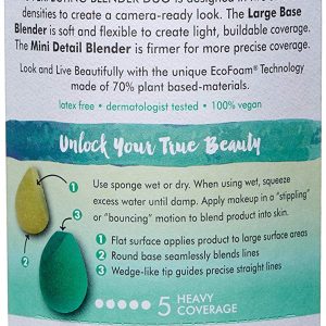 پد آرایشی اکوتولز مدل Perfecting Makeup Sponge Duo