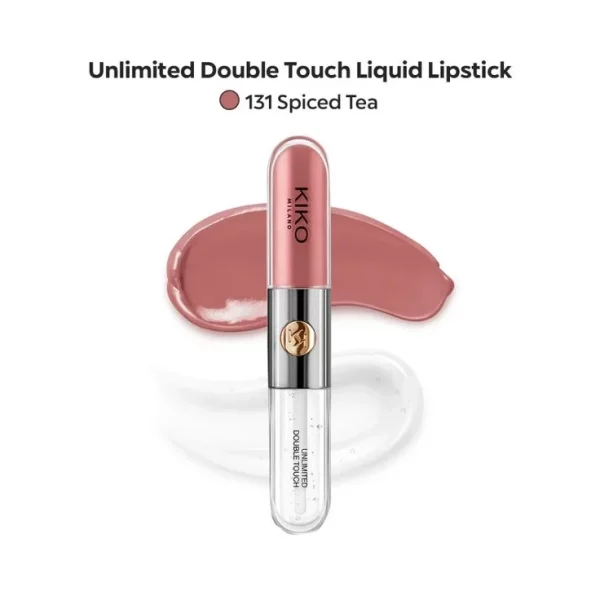 رژلب مایع دو‌طرفه 01 کیکو مدل unlimited double touch حجم 6میل