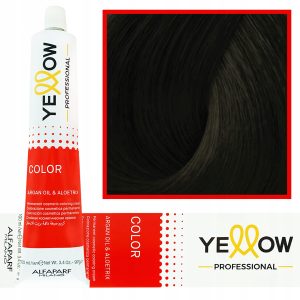 رنگ مو آلفاپارف سری یلو (Yellow) شماره 5.0 قهوه‌ای روشن طبیعی ۱۰۰ میل