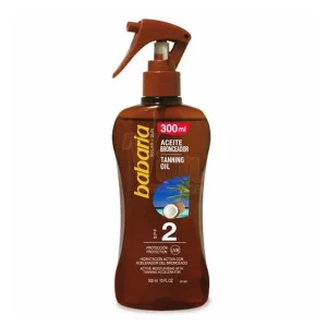 روغن برنزه کننده باباریا نارگیل SPF2 حجم 300 میل