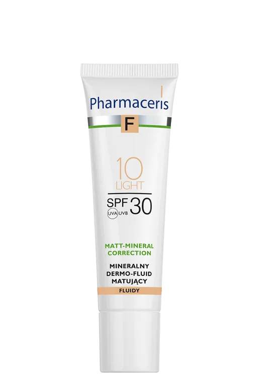 کرم‌پودر فلوئیدی 010light فارماسریز مینرال و +SPF30 حجم 50 میل 