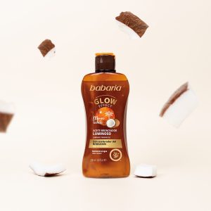 روغن برنزه کننده باباریا مدل Glow Effect حجم 200 میل