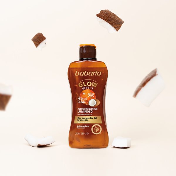روغن برنزه کننده باباریا مدل Glow Effect حجم 200 میل