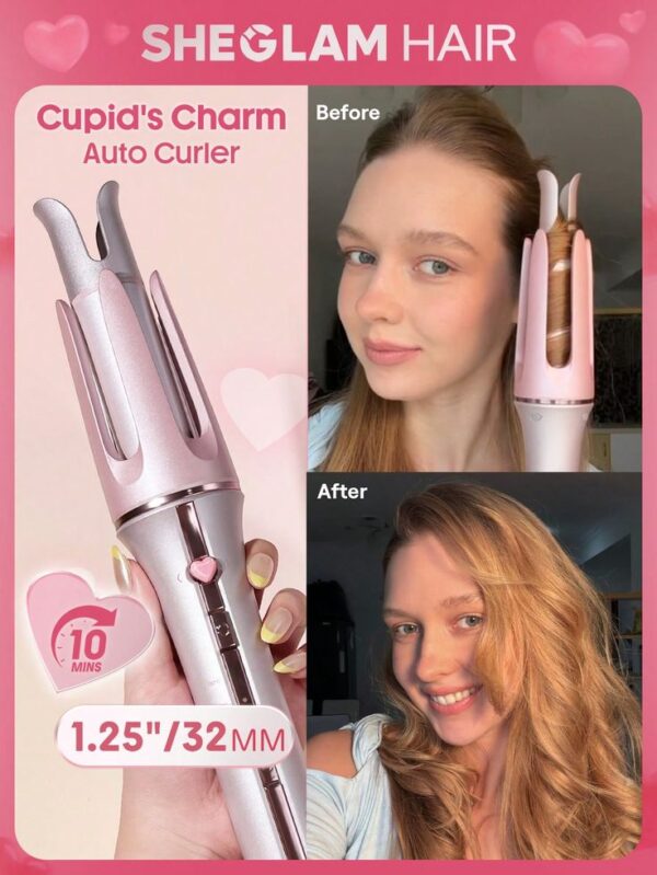 دستگاه کرلی‌مو صورتی شیگلم SHEGLAM 25mm