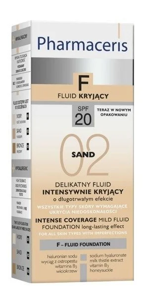 کرم‌پودر 02 SAND فارماسریز اینتنس با پوشش قوی و spf20 حجم 30میل