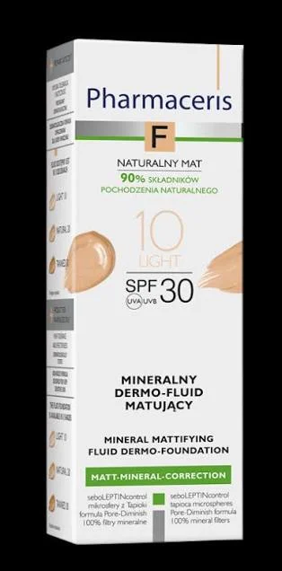 کرم‌پودر فلوئیدی 010light فارماسریز مینرال و +SPF30 حجم 50 میل 