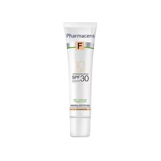 کرم‌پودر فلوئیدی 010light فارماسریز مینرال و +SPF30 حجم 50 میل 